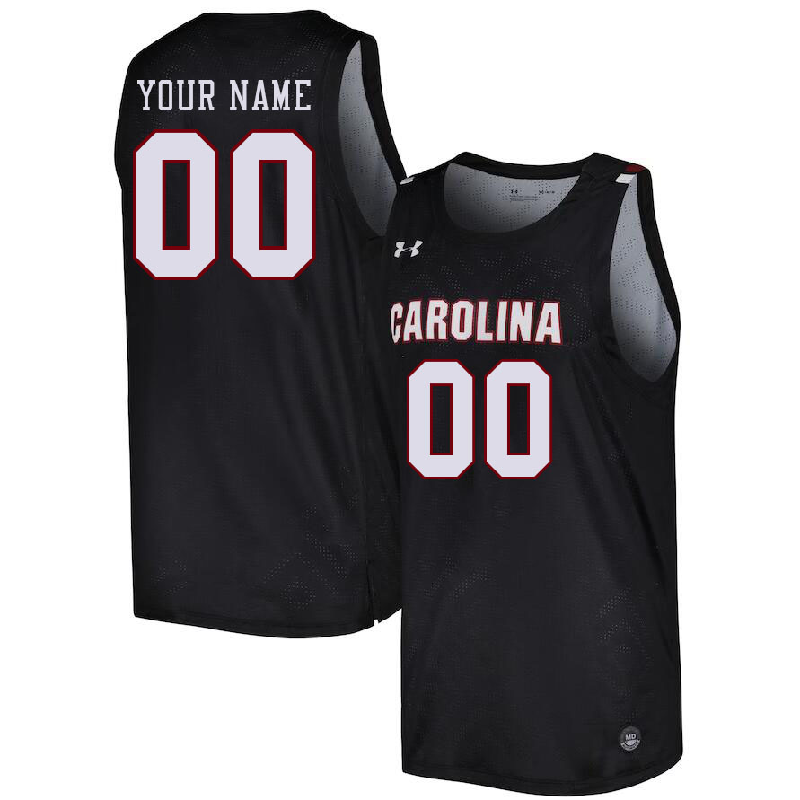 Custom South Carolina Gamecocks Name And Number College Basketball Jerseys Stitched-Black